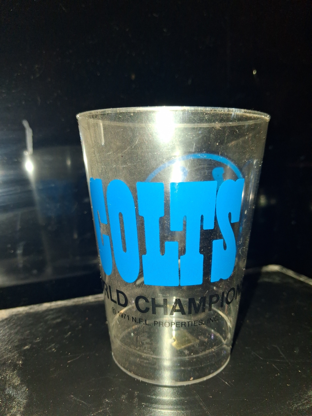 Vintage 1971 Colts Blue Logo Sets Of 8 Plastic Cups - Og Team Branded Drinkware